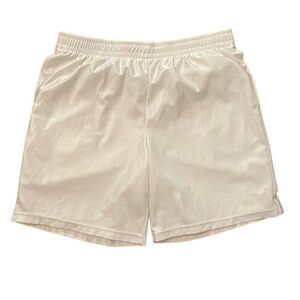 Starter White Lined Athletic Shorts Mens Size Large 36-38 Sports Basketball